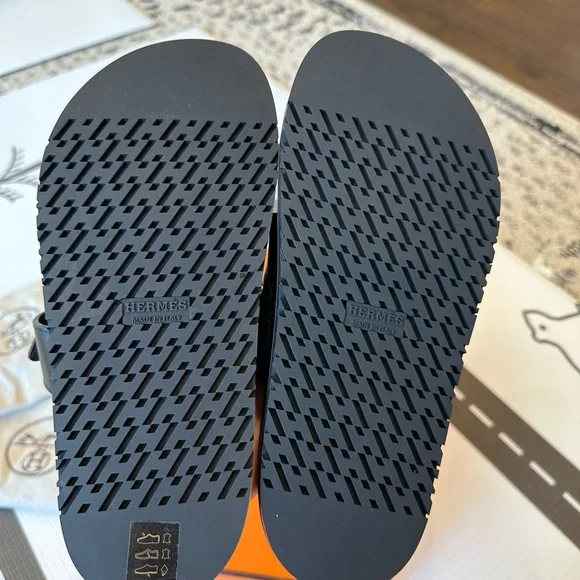 Authentic Hermes Chypre sandals 36.5. new in box
